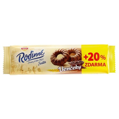 Sedita Rodinné Věnečky kakaové jemné sušenky | 120 g