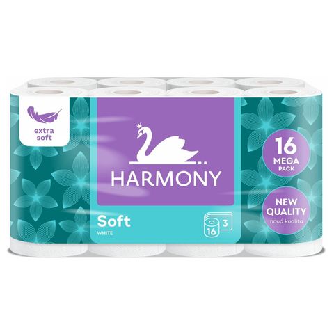Harmony Soft White toaletní papír třívrstvý | 16 kusů