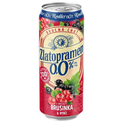 Zlatopramen Radler Brusinka a rybíz | 0.5 l