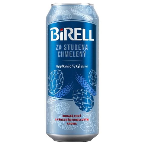 Birell Za studena chmelený nealkoholické pivo plech | 500 ml