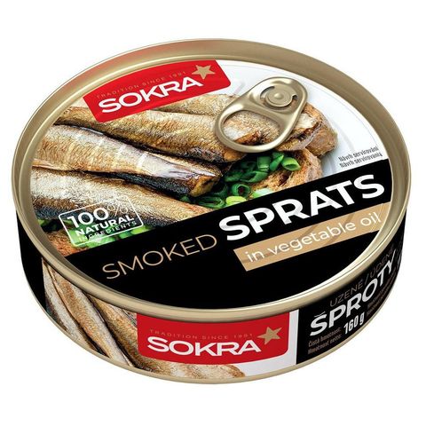 Sokra Šproty uzené v rostlinném oleji | 160 g