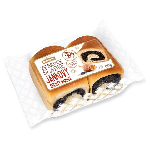 Penam Jankovy buchty s makovou náplní 50% náplně | 220 g