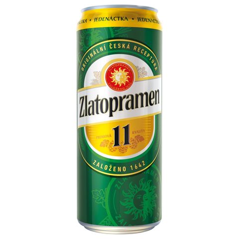 Zlatopramen 11 Light Lager Beer Can | 0.5 l