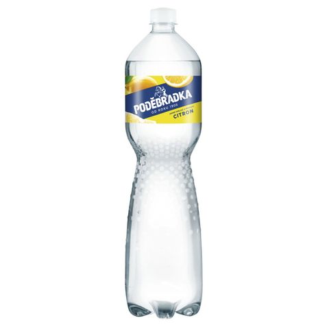 Poděbradka Citronová jemně perlivá minerální voda | 1.5 l