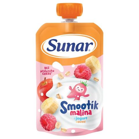 Sunar Smoothie Raspberry+Yogurt+Oatmeal Pouch | 120 g