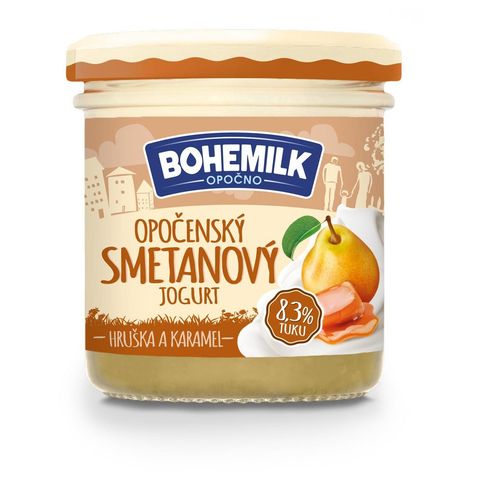 Bohemilk Opočenský jogurt premium hru ška a karamel | 150 g