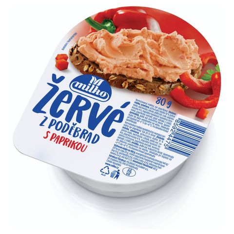Milko Žervé z Poděbrad paprika sýr | 80 g