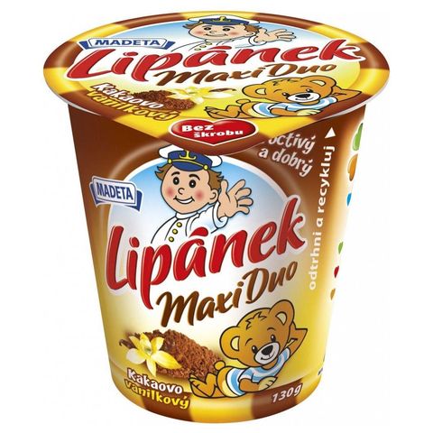 Madeta Lipánek Maxi Duo cream cocoa + vanilla | 130 g