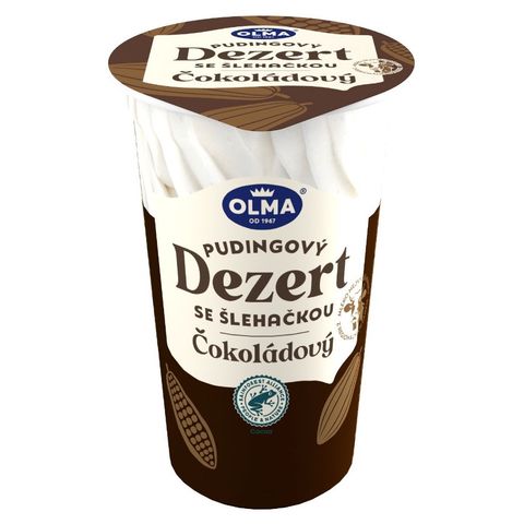 Olma Čokoládový pudingový dezert se šlehačkou | 200 g