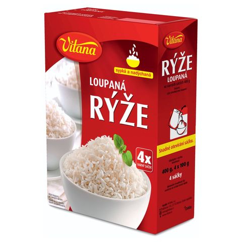 Vitana Rýže dlouhozrnná | 4 x 100 g