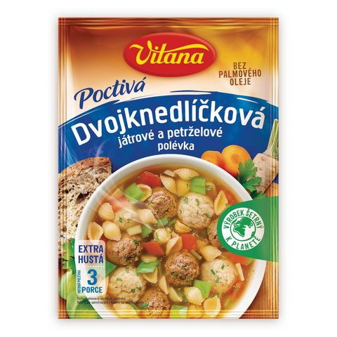 Vitana Poctivá Dvojknedl íčková polévka játrové a petrželové | 82 g