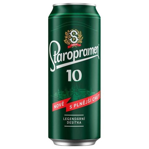 Staropramen 10 Light draft beer tin | 500 ml