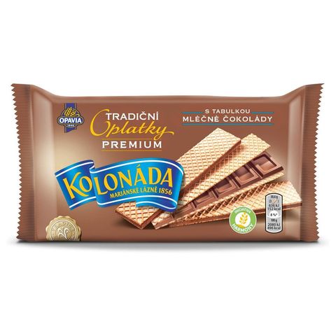 Opavia Kolonáda Premium Milk Chocolate Filled Wafers | 92 g