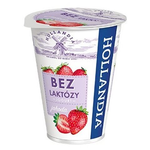 Hollandia Jahoda jogurt bez laktózy | 180 g