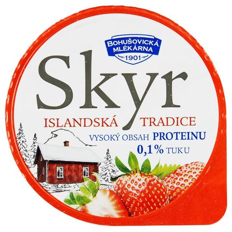 Bohušovická mlékárna Jahodový skyr 0.1% | 130 g