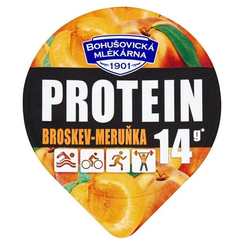 Bohušovická mlékárna Protein Tvaroh broskev+meruňka | 140 g