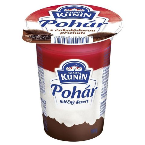 Mlékárna Kunín Pohár čokoládový mléčný dezert | 150 g