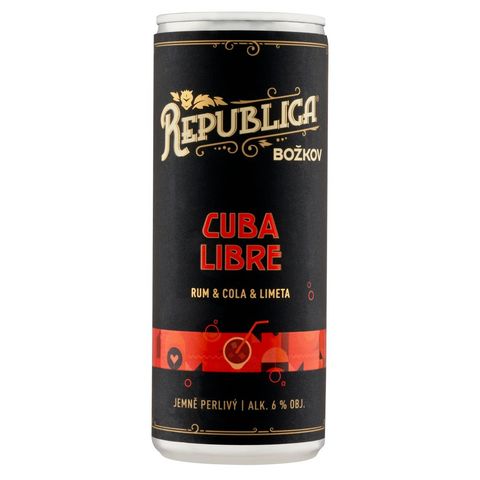 Božkov Republica Cuba Libre Mixed Drink 6% | 250 ml