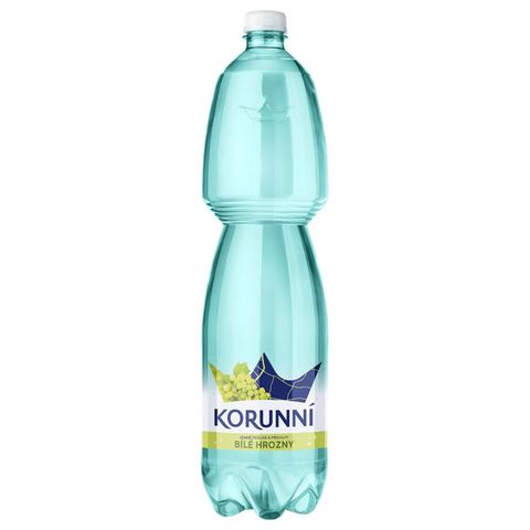 Korunní Bílé hrozny jemně perlivá voda | 1.5 l