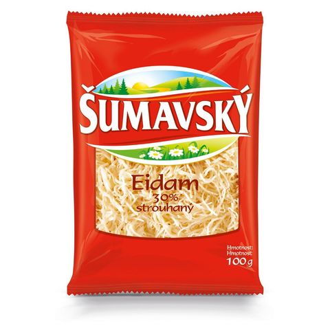 Šumavský Eidam sýr 30% strouhaný | 100 g