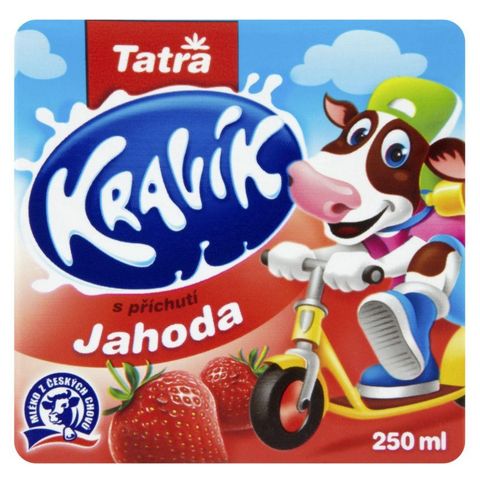 Tatra Kravík Jahodový mléčný nápoj | 250 ml