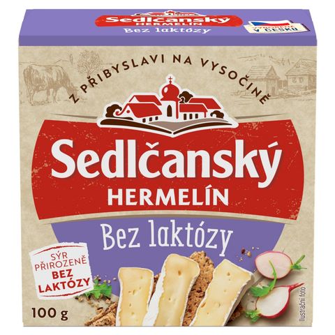 Sedlčanský Hermelín sýr bez laktózy | 100 g