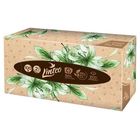 Linteo 2-Ply Paper Tissues | 100 x 1 piece