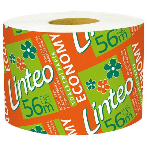 Linteo toaletní papír Economy dvouvrstvý 56m | 1 kus