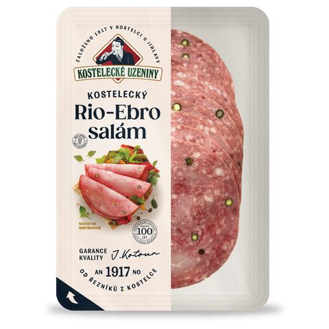 Kostelecké uzeniny Rio Ebro salám | 100 g