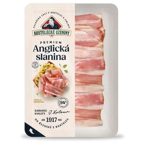 Kostelecké uzeniny Premium English Bacon | 100 g
