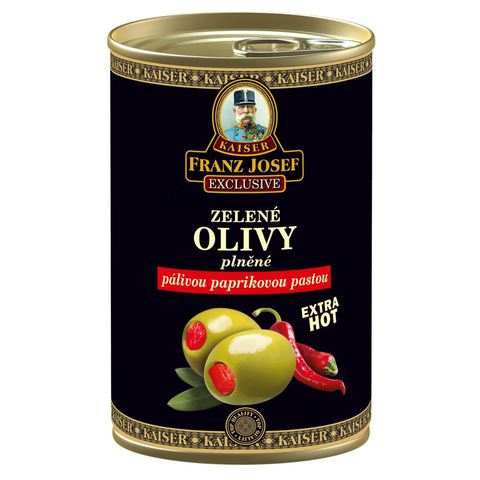 Franz Josef Kaiser Green Olives Stuffed with Hot Pepper Paste | 300 g