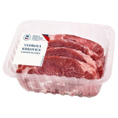 Vepřová krkovička s kostí 4 plátky | 600 g