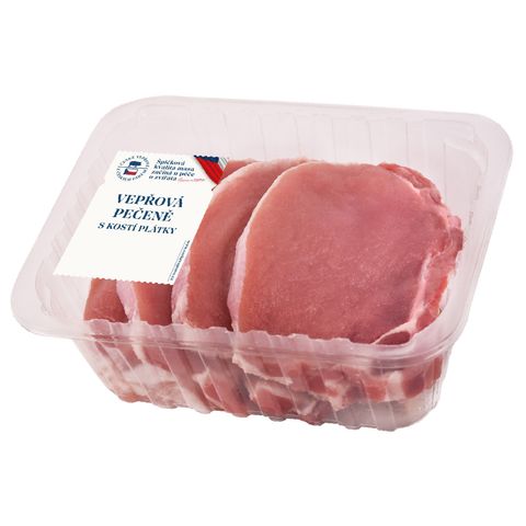 Vepřové kotlety s kosti 4 plátky | 600 g