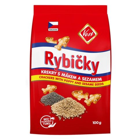 Vest Rybičky krekry s mákem a sezamem | 100 g