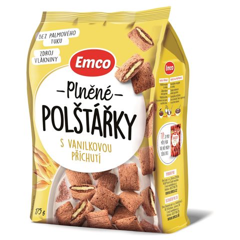Emco Polštářky s vanilková příchuťí | 175 g