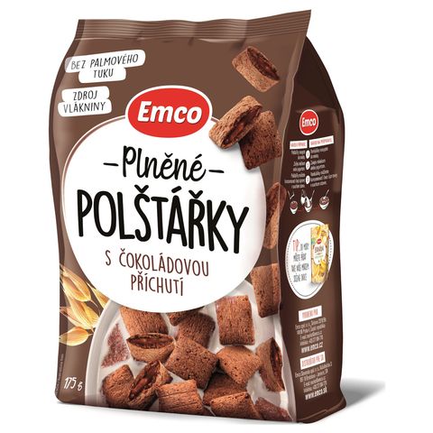 Emco Chocolate Flavoured Cereal Pillows | 175 g