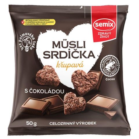 Musli Srdíčka Semix s Čokoládou | 50 g