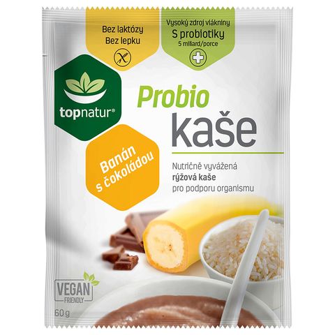 Topnatur Probio kaše banán s čokoládou | 60 g