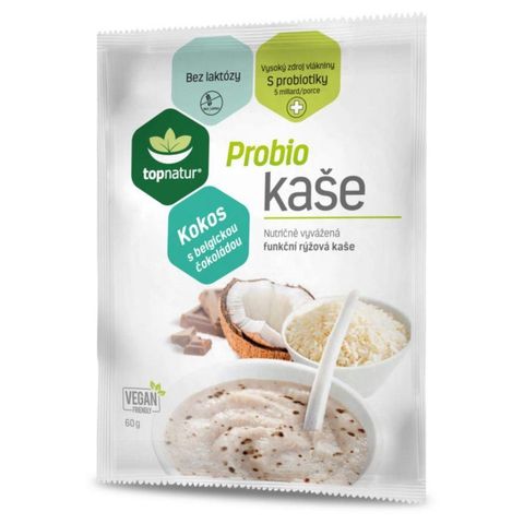 Topnatur Probio kokosová kaše s belgickou čokoládou | 60 g