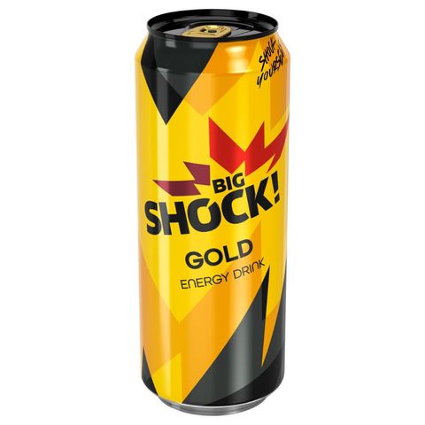 Big Shock! Gold energetický nápoj | 500 ml