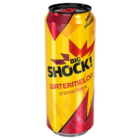 Big Shock! Watermelon energetický nápoj | 500 ml
