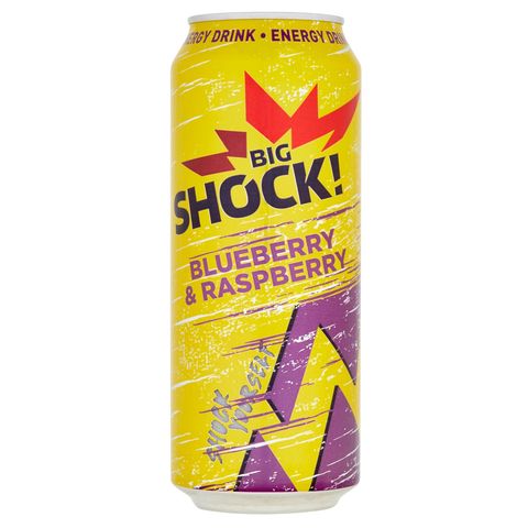 Big Shock! Blueberry & Raspberry energetický n ápoj | 500 ml
