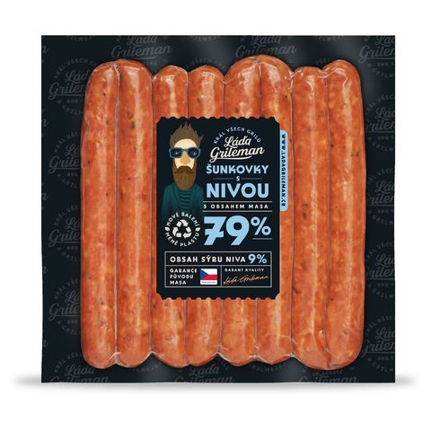 Láďa Grileman Šunkovky Blue Cheese Sausages | 340 g