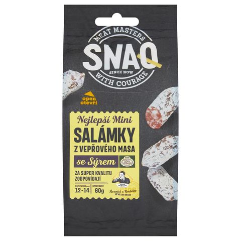 Snaq Mini salámky se sýrem | 60 g