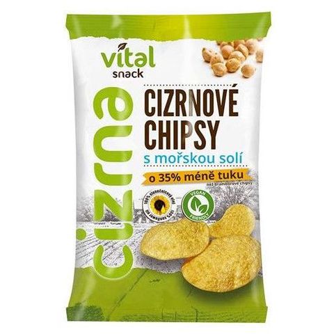 Vital Cizrnové chipsy s mořskou solí | 65 g