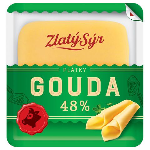 Zlatý Sýr Gouda sýr 48% plátky | 100 g