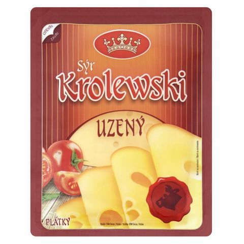 Krolewski Original Uzený sýr 45% plátky | 100 g