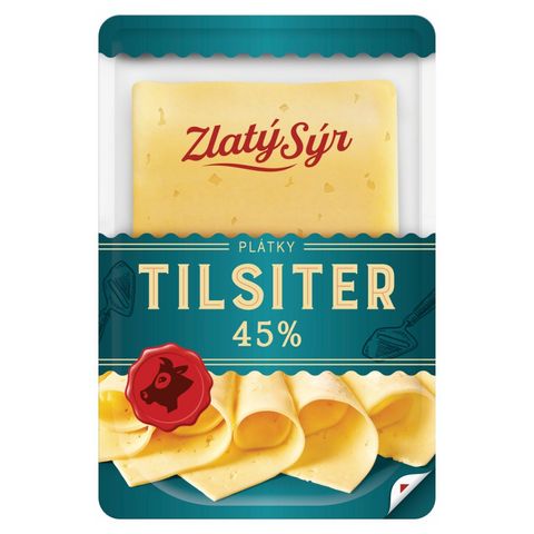 Zlatý sýr Tilsiter sýr 45% plátky | 150 g