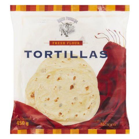 Nuevo Progreso Wheat Tortilla Plain 6 pcs 25 cm | 450 g