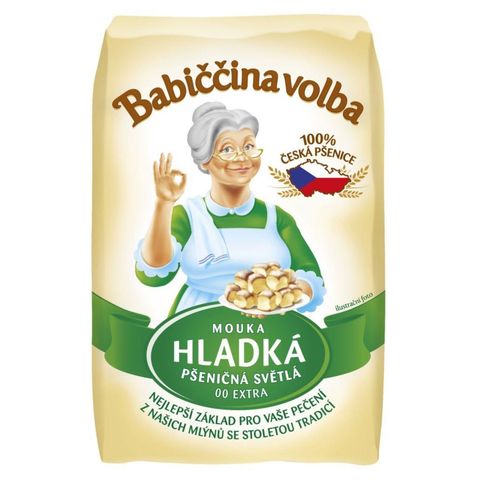 Babiččina Volba Hladká světlá pšeni čná mouka | 1 kg